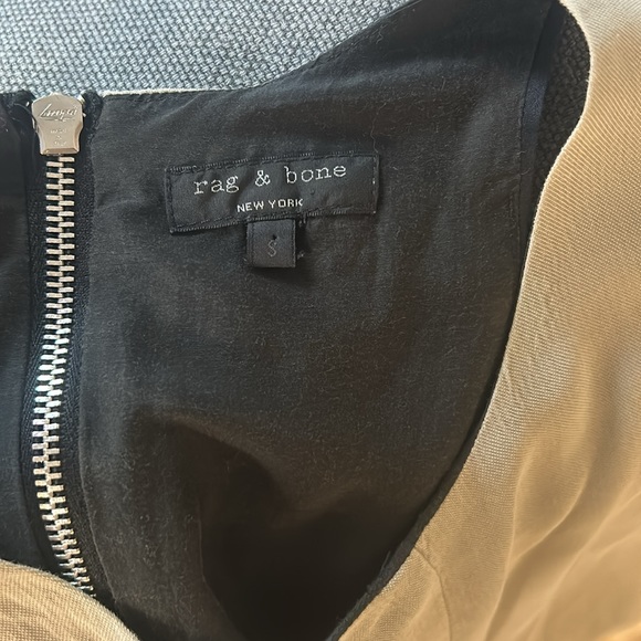 Rag & Bone Olive Green & Black Blouse - Picture 3 of 3